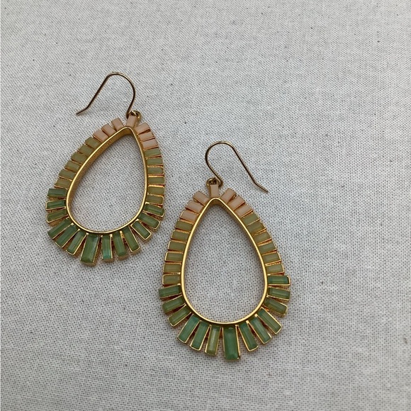 Vintage Carolee pierced drop earrings - Picture 3 of 3